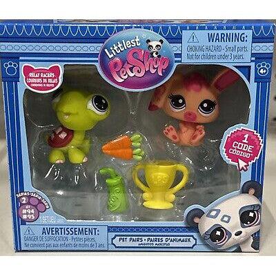 Littlest Pet Shop Pet Pairs - Series 2 - Tortoise and Hare-Tech Toys-Schylling-Yellow Springs Toy Company