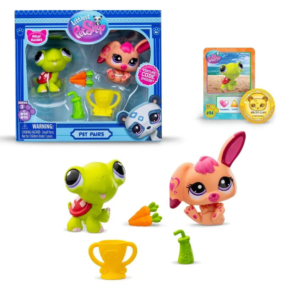 Littlest Pet Shop Pet Pairs - Series 2 - Tortoise and Hare-Tech Toys-Schylling-Yellow Springs Toy Company