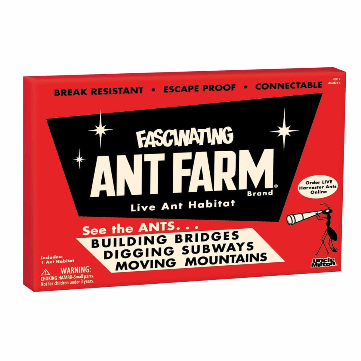 Uncle Milton&#39;s Retro Ant Farm-Science &amp; Discovery-Schylling-Yellow Springs Toy Company