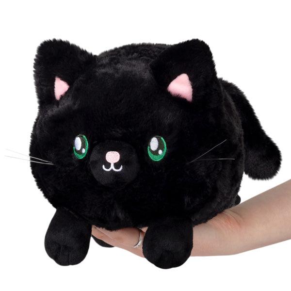 Front view of Mini Black Kitty-7-Inch being held in someone's hand.