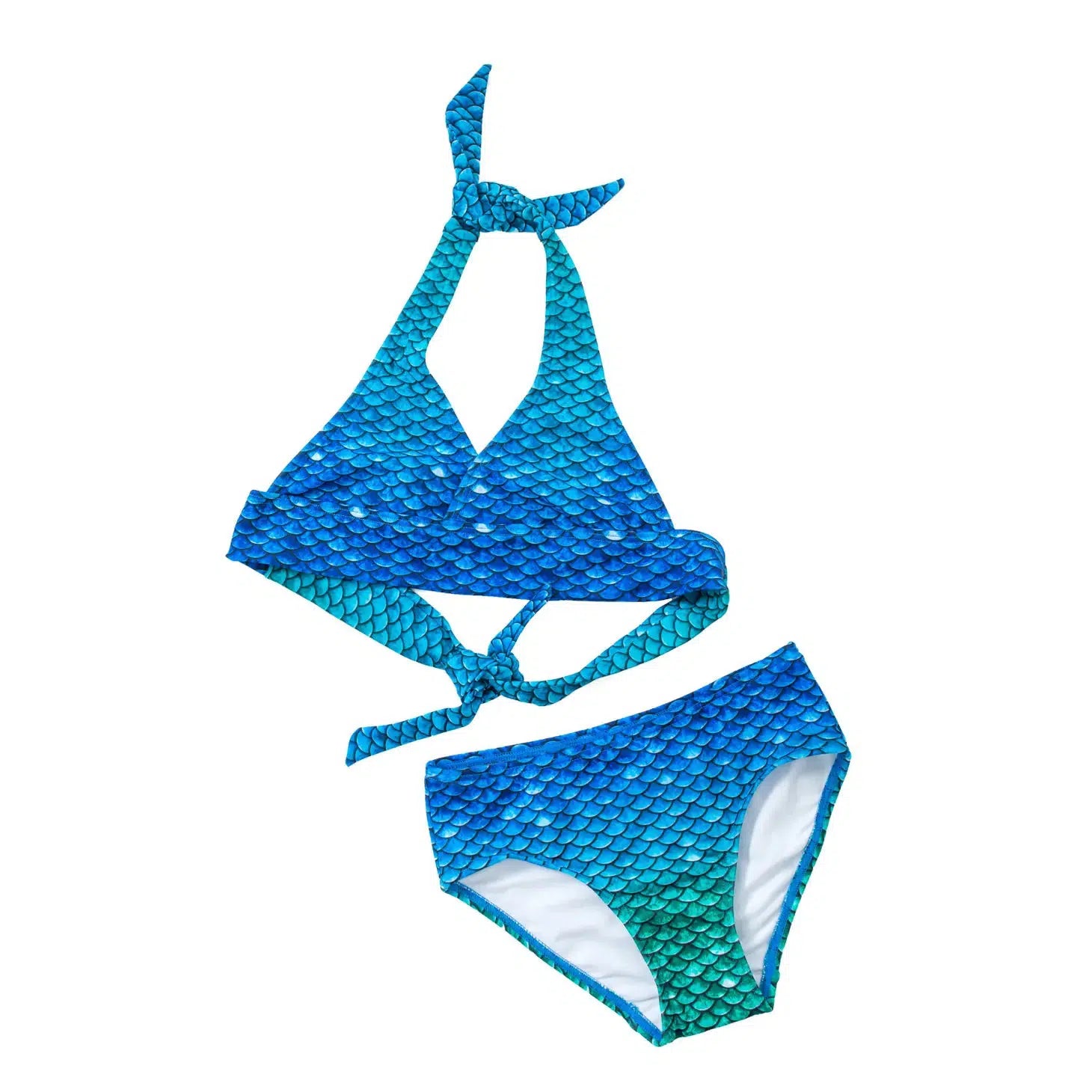 Front view of Blue Lagoon Bikini Set.