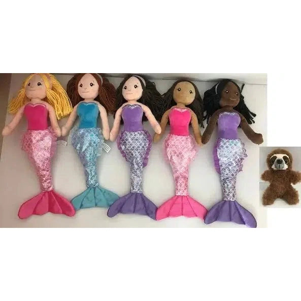Mermaid &amp; Sloth - 17 Inch-Stuffed &amp; Plush-Yellow Springs Toy Company