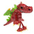 Side view of the red dragon puppet against a white background.