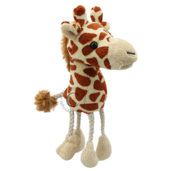 Front view of the Giraffe finger puppet against a white background.
