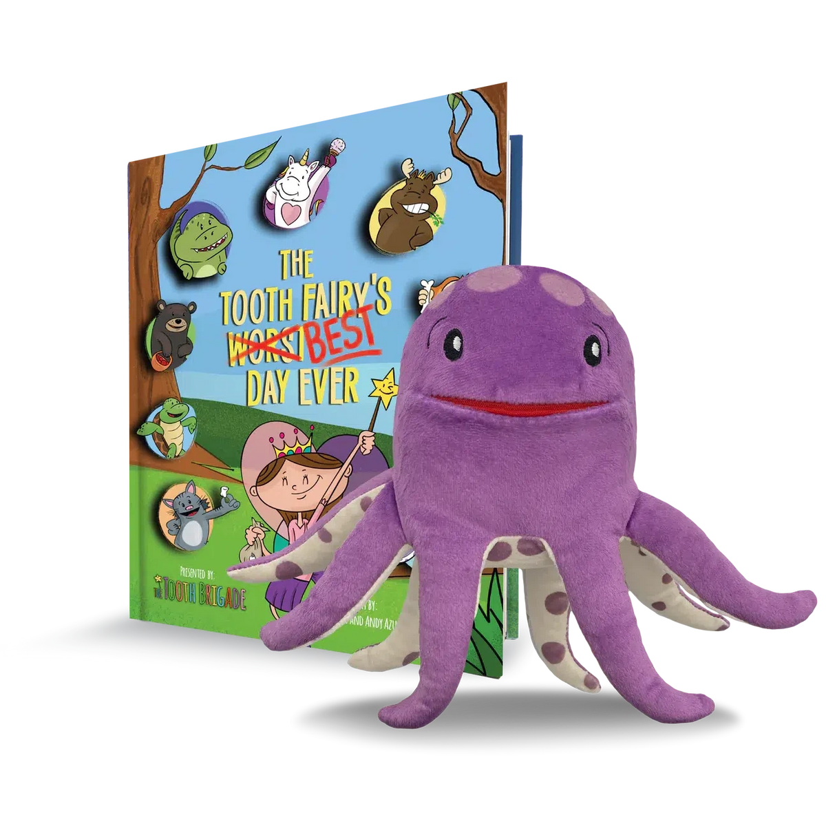 Bubbles Octopus and Book Bundle-Novelty-The Tooth Brigade-Yellow Springs Toy Company