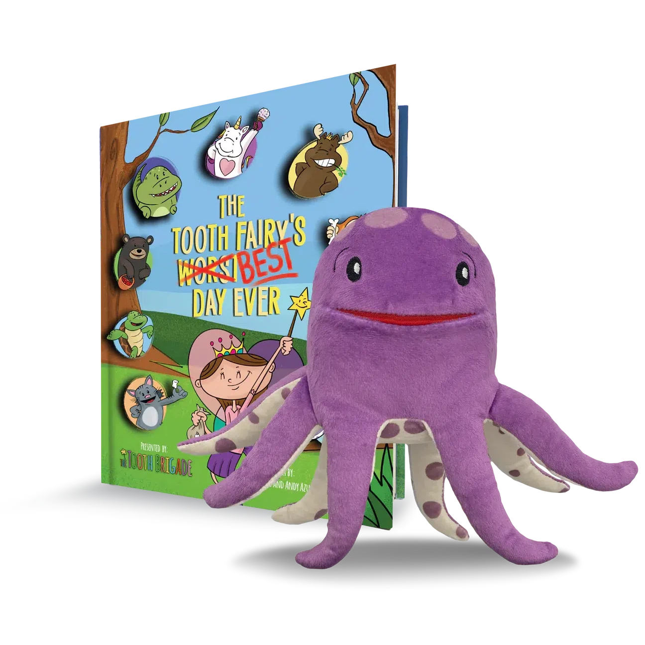 Bubbles Octopus and Book Bundle-Novelty-The Tooth Brigade-Yellow Springs Toy Company