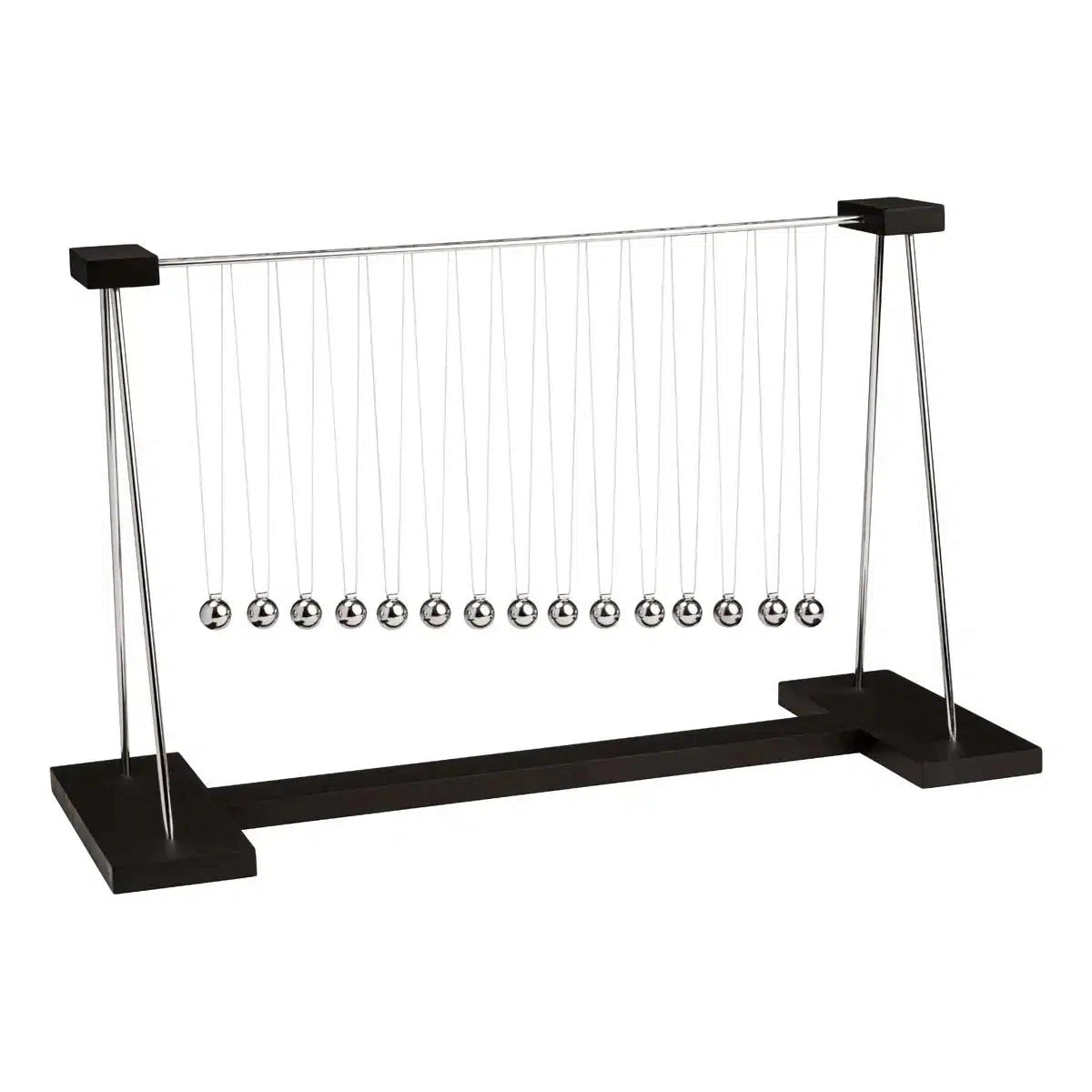 Front view of Newton's Pendulum Wave in the box.