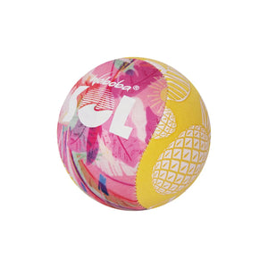Front view of Sol Water Ball pink and yellow colors out of packaging.