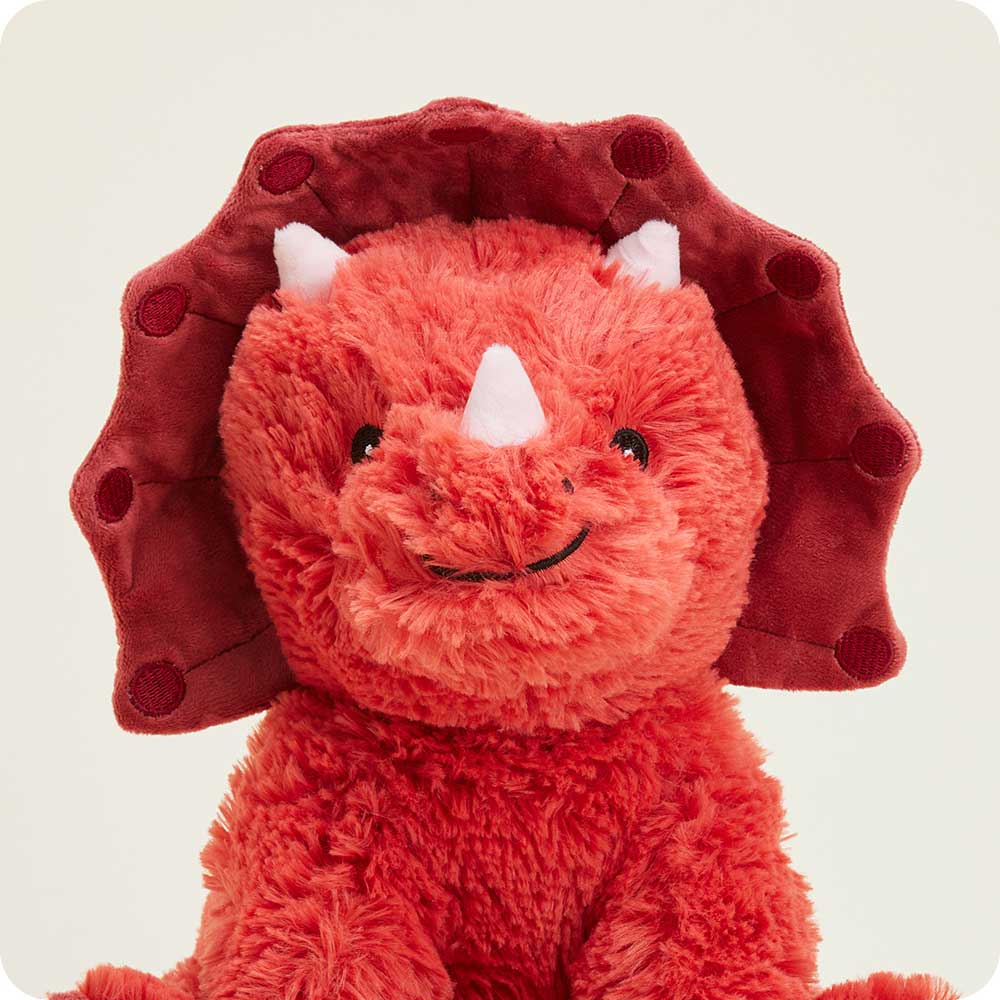 Red Triceratops Warmies-Stuffed &amp; Plush-Warmies-Yellow Springs Toy Company