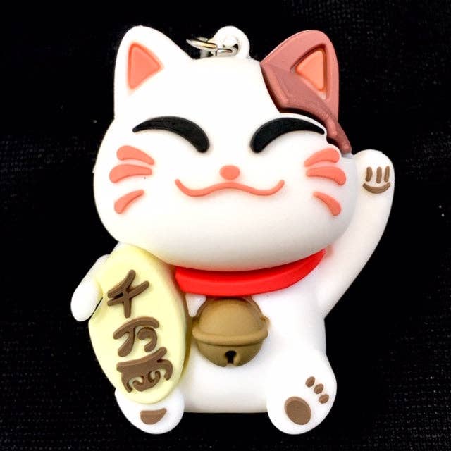 Key Charm - Maneki Lucky Cat-BCmini-Yellow Springs Toy Company