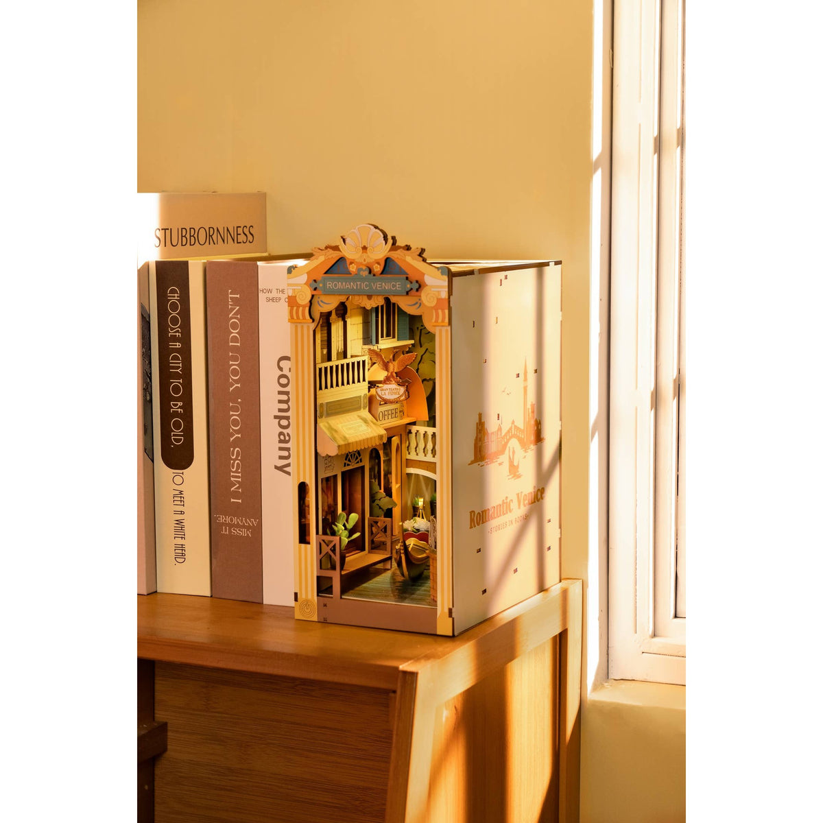 DIY Book Nook Kit: Romantic Venice with Dust Cover-Hands Craft-Yellow Springs Toy Company