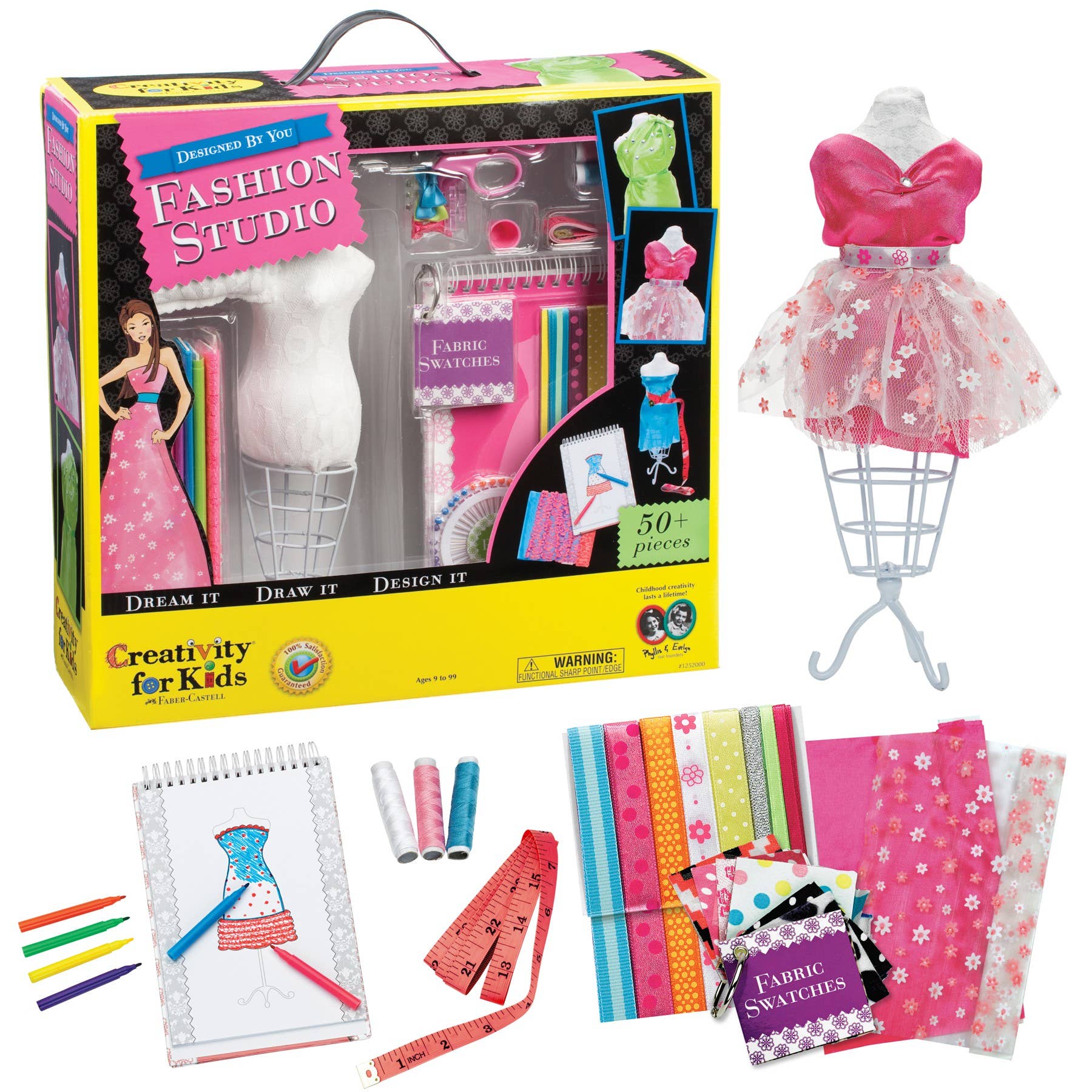 Designed By You Fashion Design Studio Craft Kit for Kids-Faber-Castell-Yellow Springs Toy Company