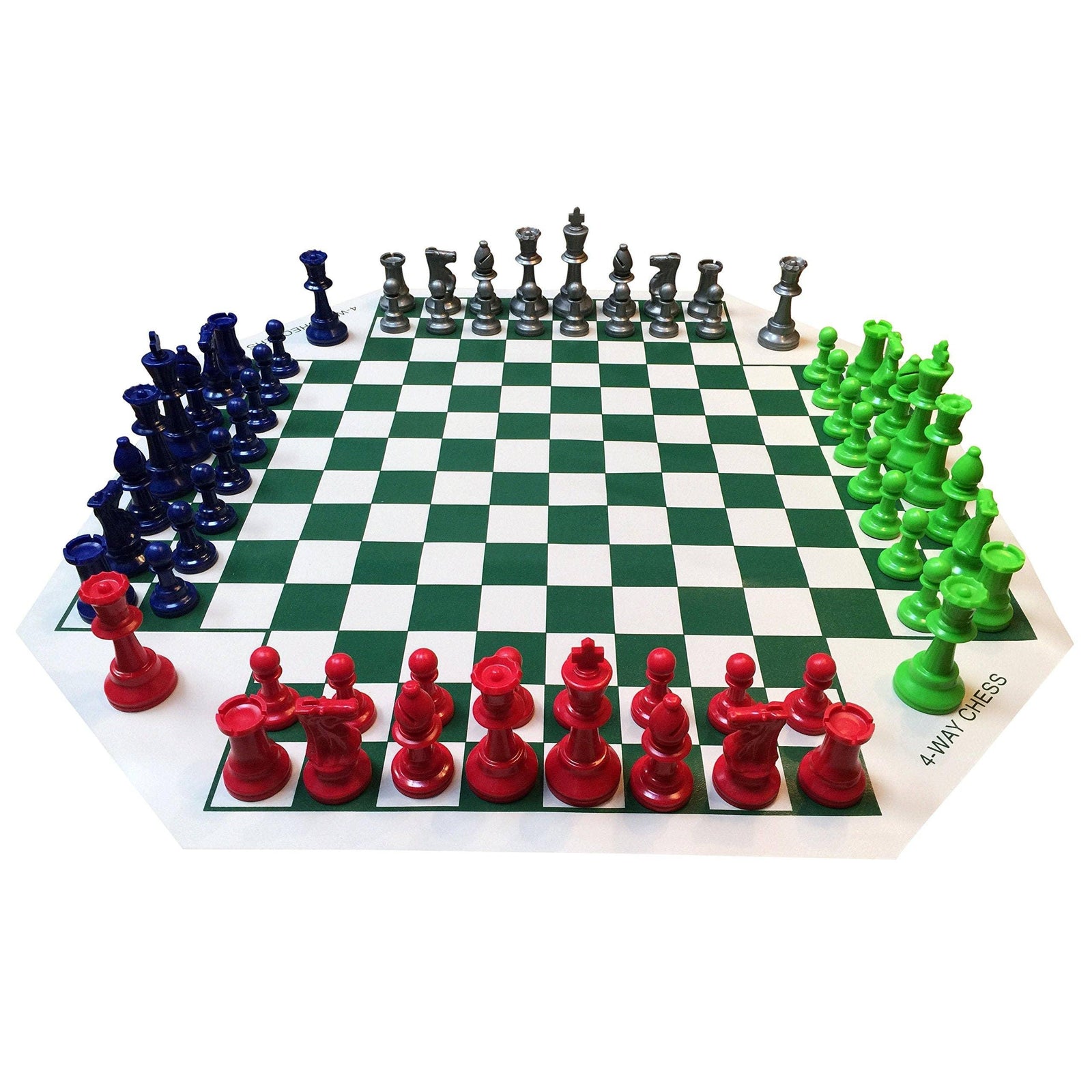 4-Way Chess Set, 3.75 in. King-Games-Wood Expressions-Yellow Springs Toy Company