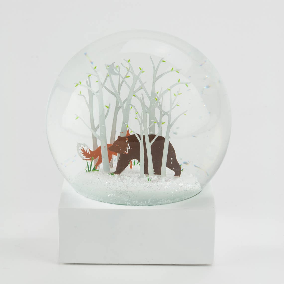 Fox and Bear Snow Globe-CoolSnowGlobes-Yellow Springs Toy Company