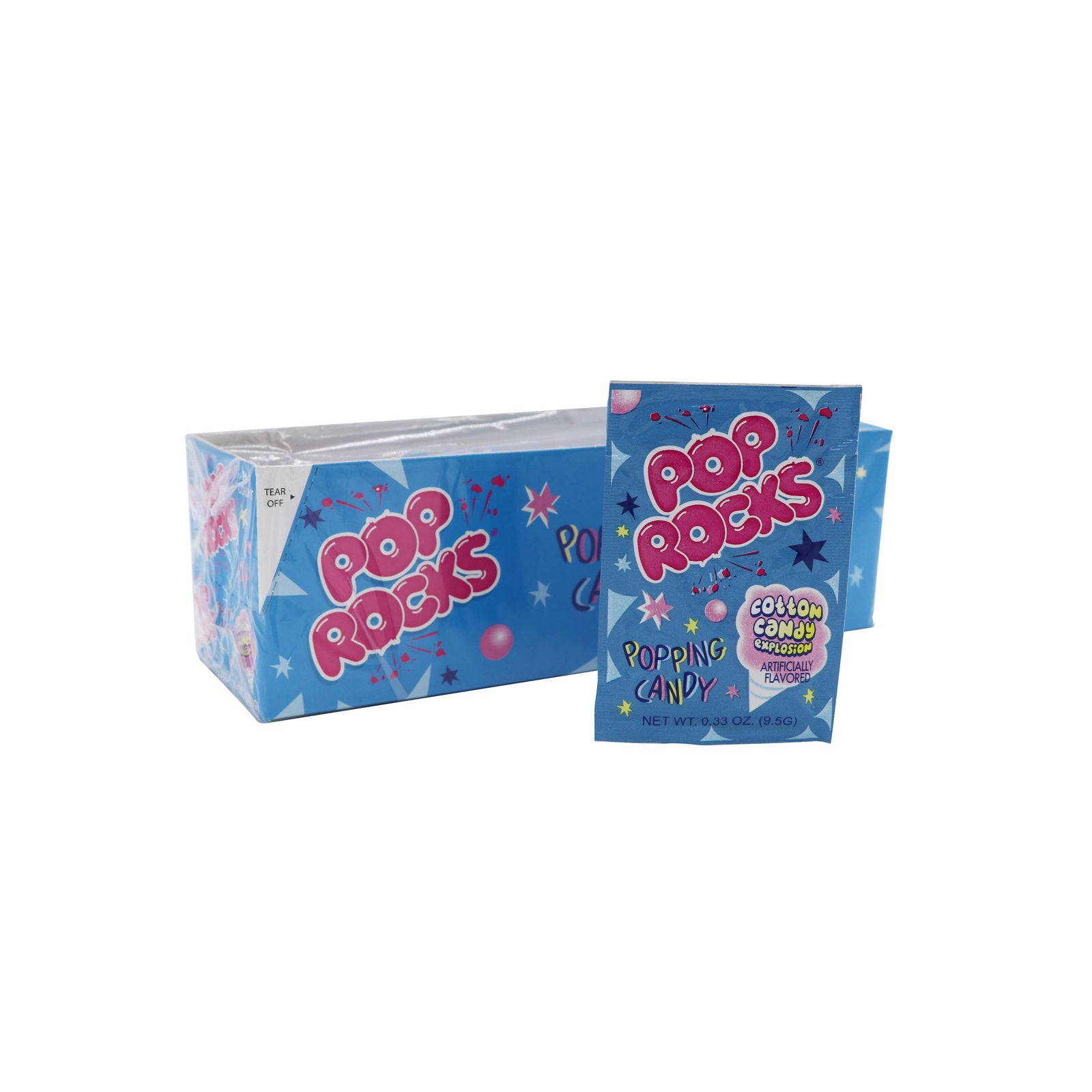 Pop Rocks, Cotton Candy, 0.33oz, 24Ct Case-Grandpa Joe's Candy Shop-Yellow Springs Toy Company