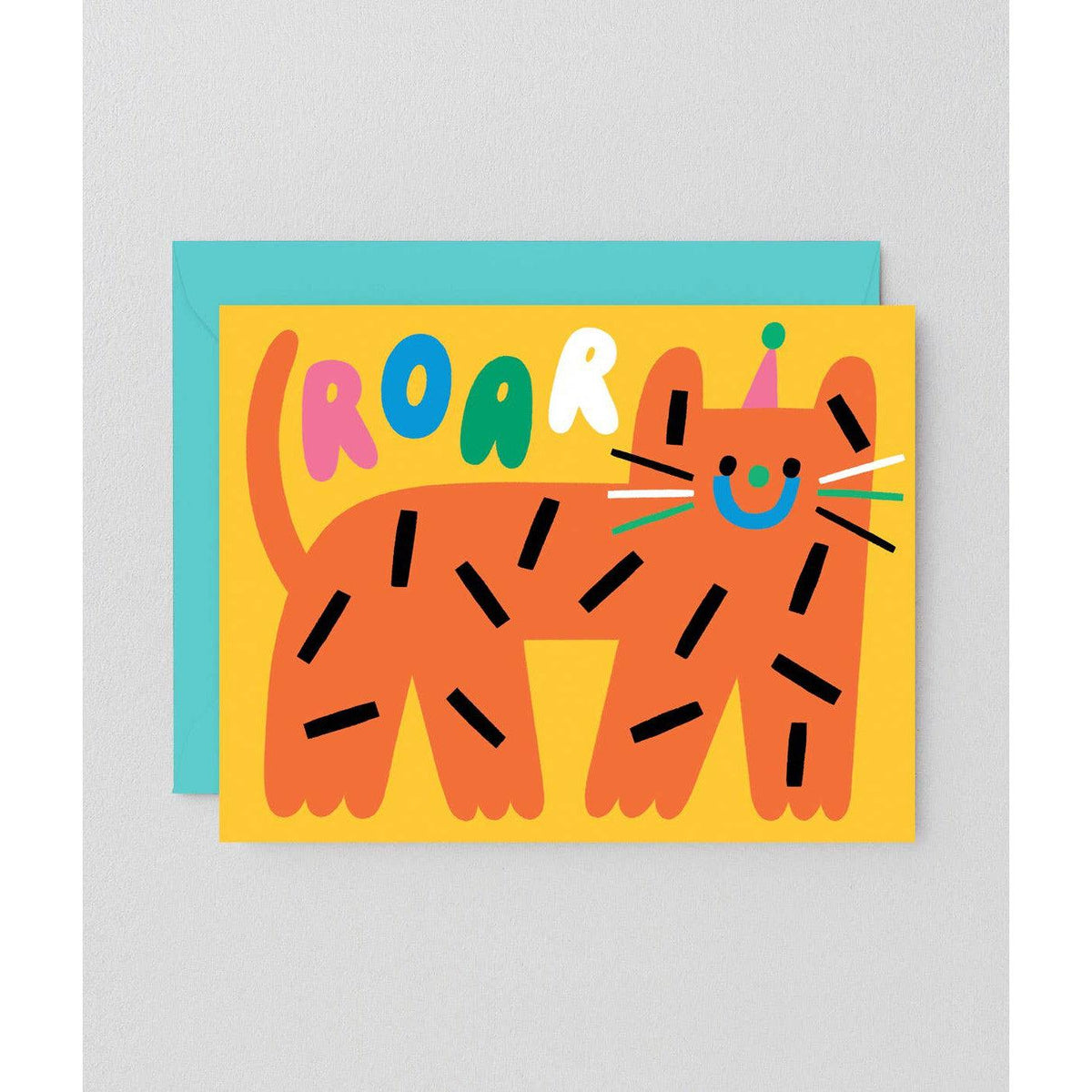 &#39;Roar&#39; Kids Greetings Card-Stationery-Wrap-Yellow Springs Toy Company