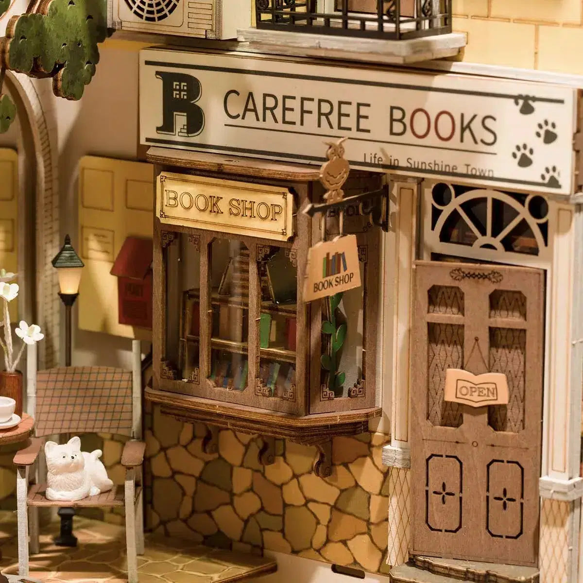 DIY Miniature House Book Nook Kit: Sunshine Town-Hands Craft-Yellow Springs Toy Company