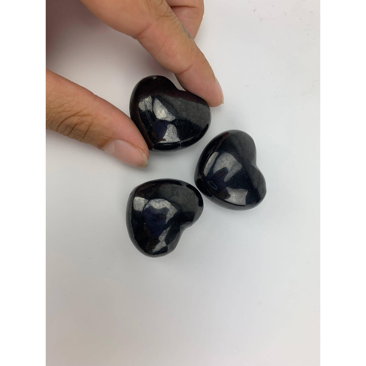 Russian Shungite Heart - 1.3"-Pelham Grayson Rose-Yellow Springs Toy Company