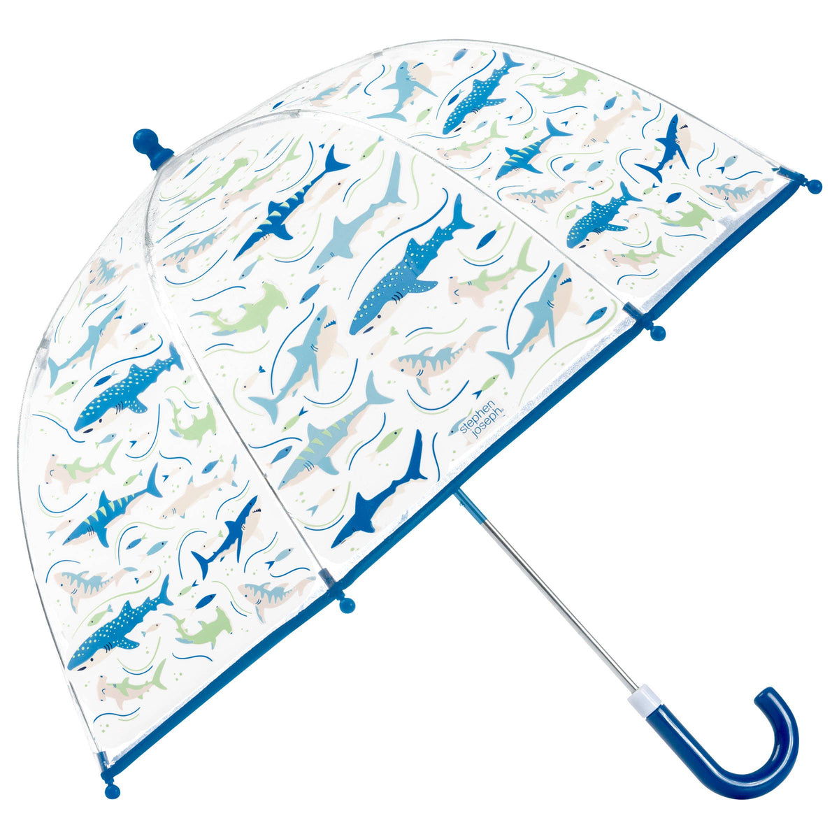 Clear Color Changing Umbrella: Shark-Stephen Joseph Gifts-Yellow Springs Toy Company