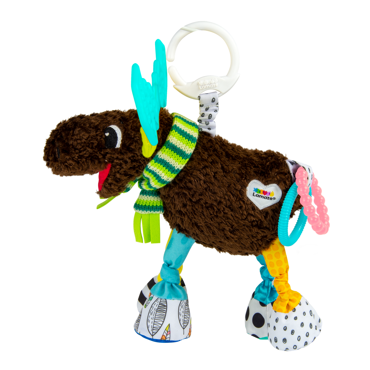 Lamaze Mortimer the Moose Clip &amp; Go Stroller Toy-Fat Brain Toy Co.-Yellow Springs Toy Company