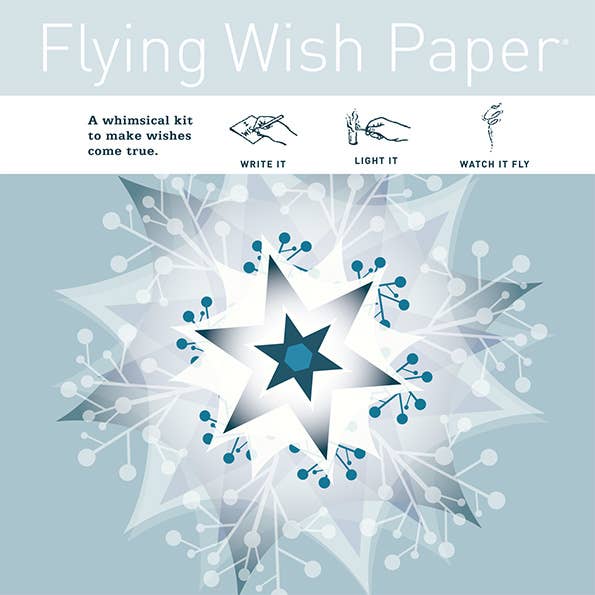 Northern Star / Mini w 15 Wishes + accessories (Wintery!)-FLYING WISH PAPER-Yellow Springs Toy Company