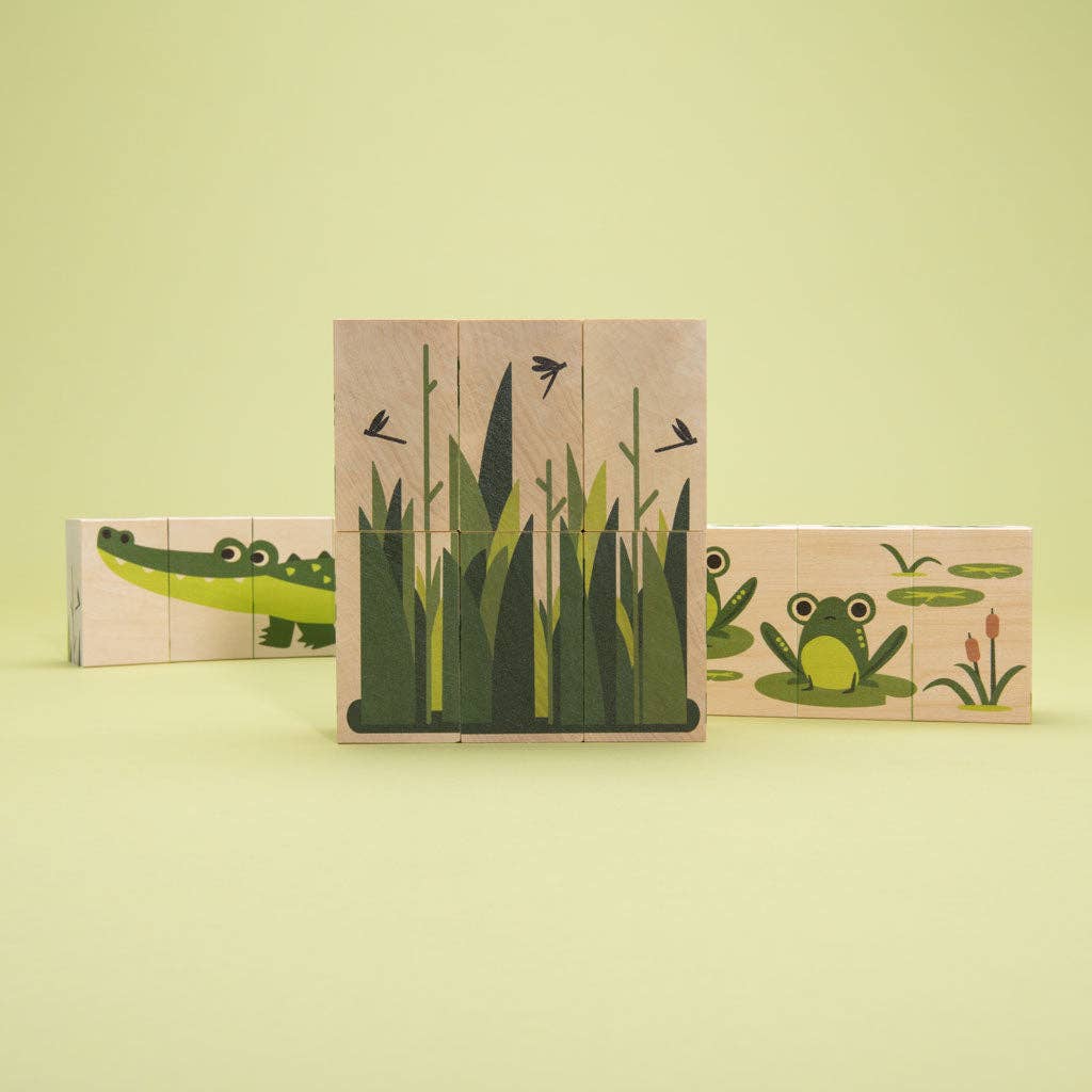 Environments Swamp Blocks-Building &amp; Construction-Yellow Springs Toy Company