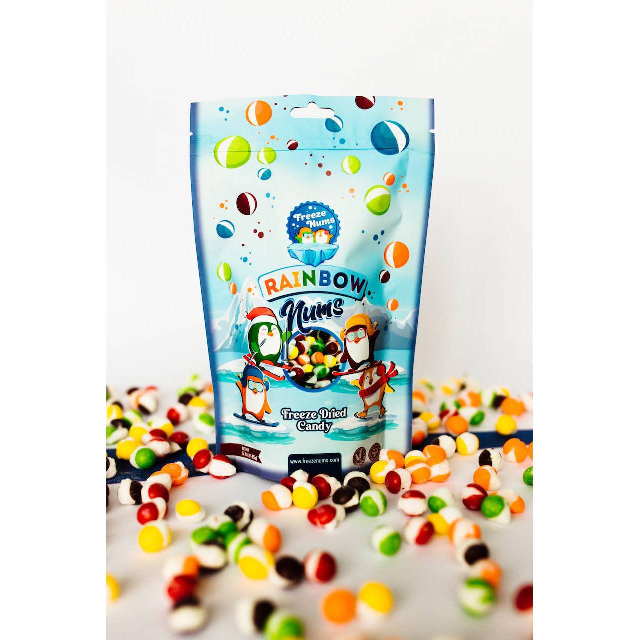 Freeze Nums Rainbow Nums Freeze Dried Candy, 2.6oz Bag, 16ct-Grandpa Joe's Candy Shop-Yellow Springs Toy Company