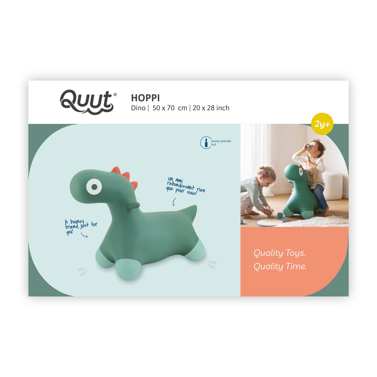 Quut Hoppi - A bouncy friend just for you! : Garden Green-Quut Toys-Yellow Springs Toy Company