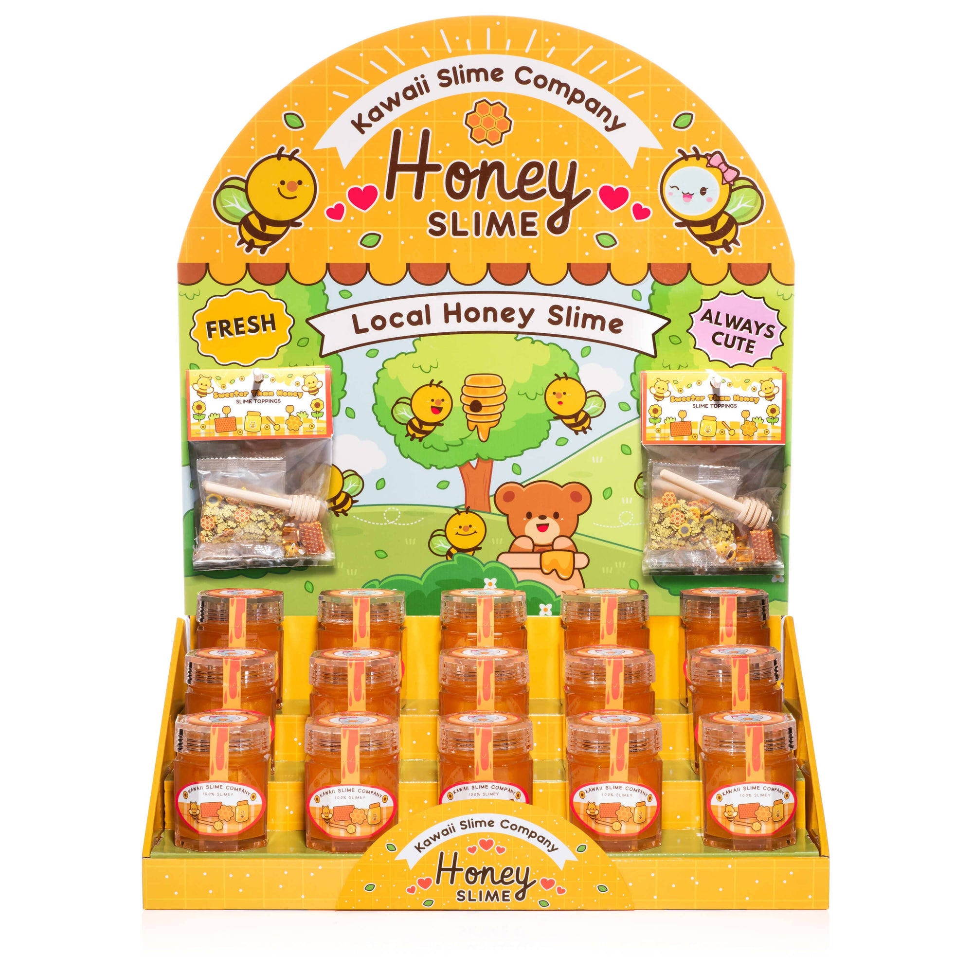 Homemade Honey POP Display (Products Included)-Kawaii Slime Company-Yellow Springs Toy Company
