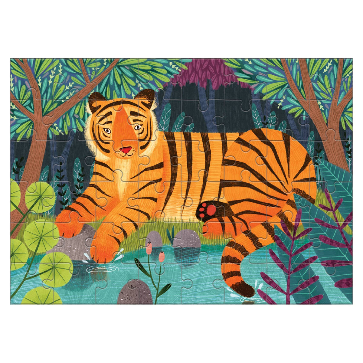 Bengal Tiger Mini Puzzle-Chronicle Books-Yellow Springs Toy Company