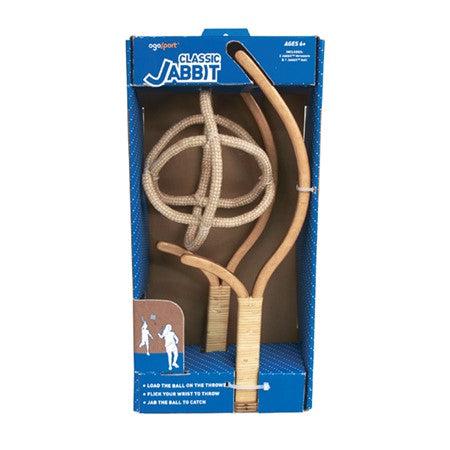 Front view of the Jabbit set in the packaging.