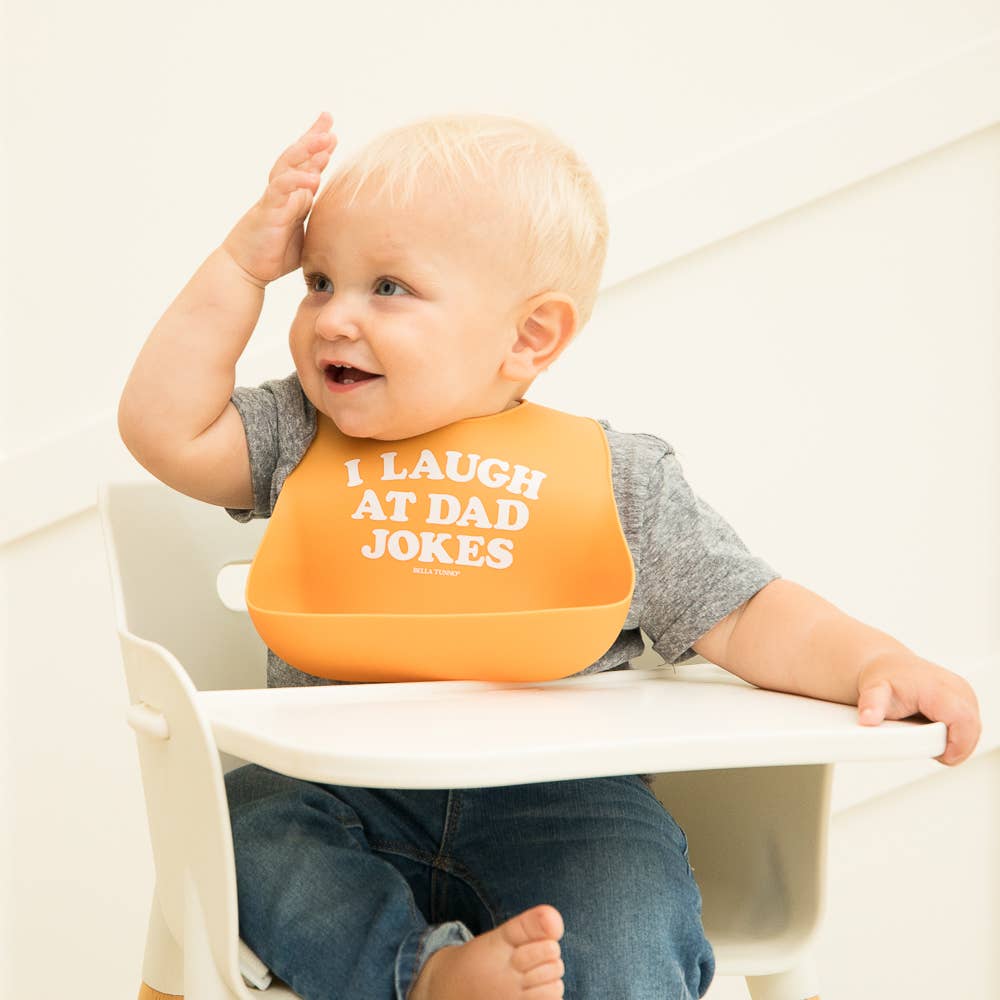 I Laugh at Dad Jokes Wonder Bib-Bella Tunno-Yellow Springs Toy Company