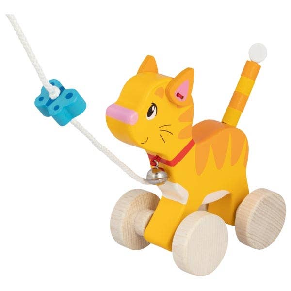 Pull-along animal - Cat-Goki America-Yellow Springs Toy Company