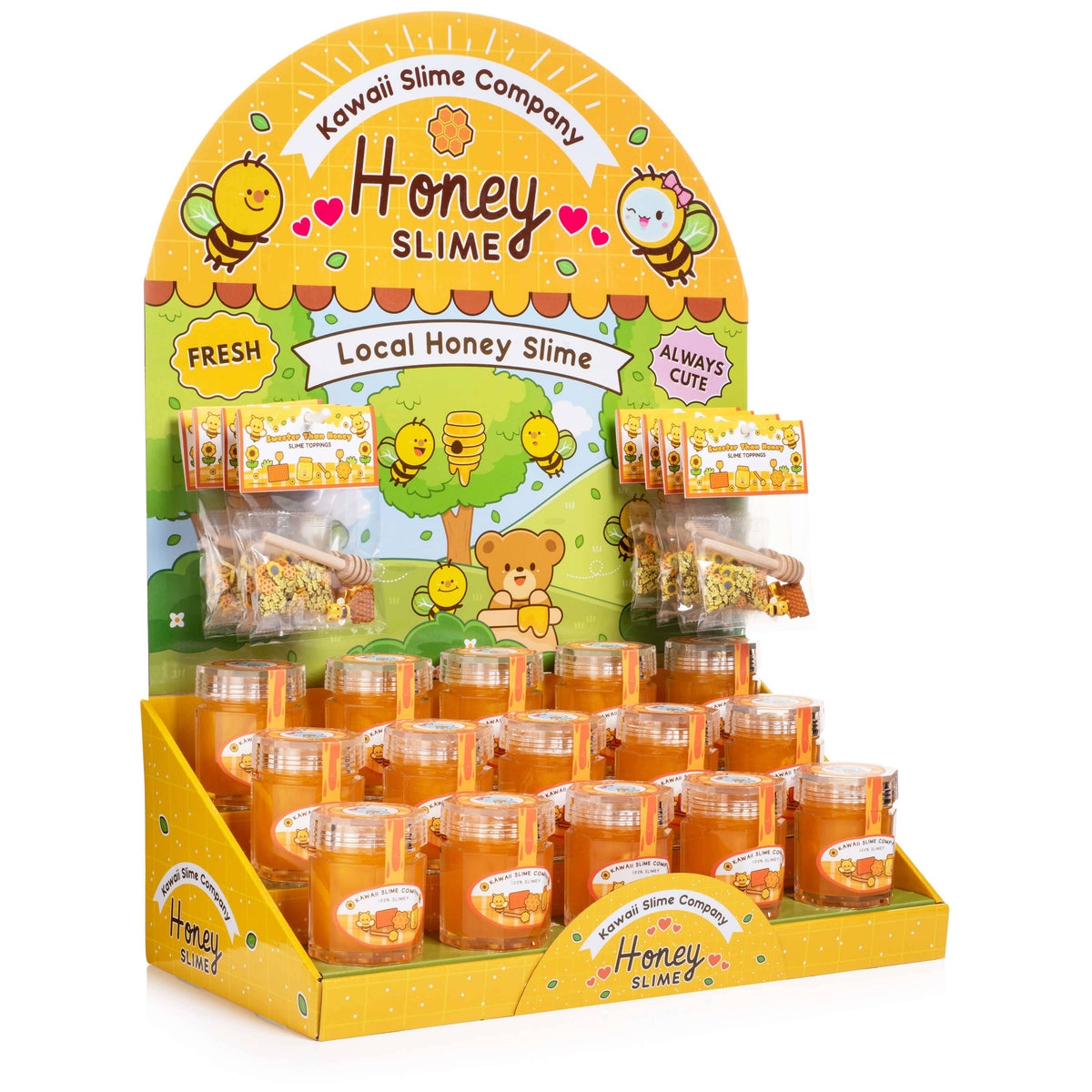 Homemade Honey POP Display (Products Included)-Kawaii Slime Company-Yellow Springs Toy Company