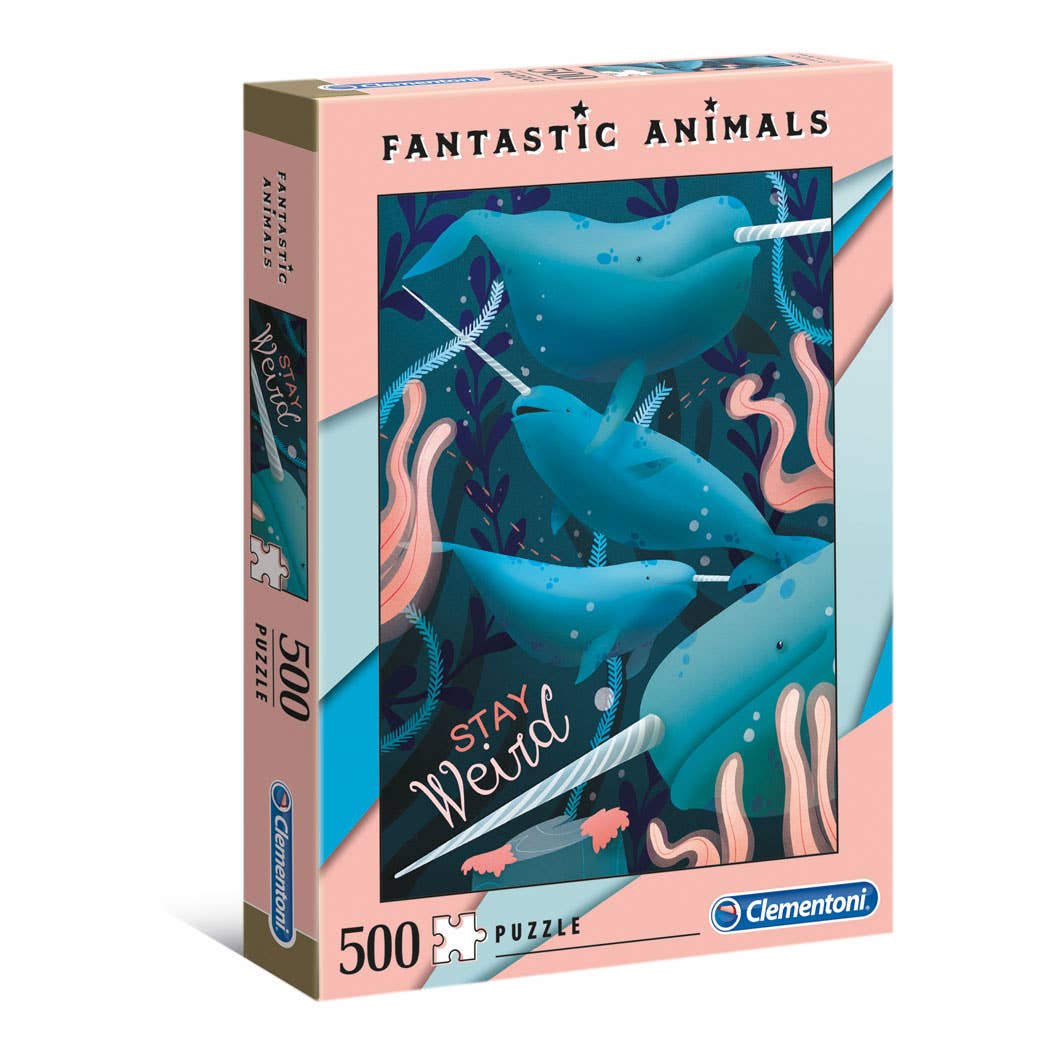 Fantastic Animals - Narwhal - 500 pc puzzle-Creative Toy Company-Yellow Springs Toy Company