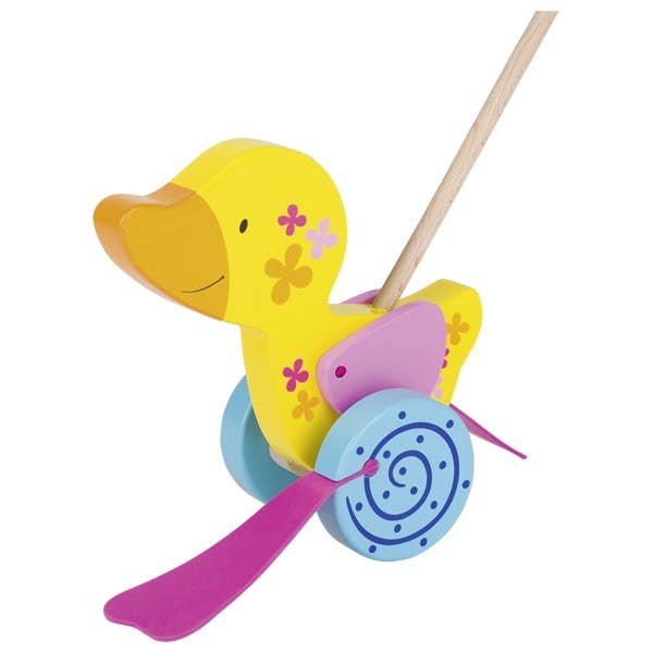 Push-Along animal - Duck Susibelle-Goki America-Yellow Springs Toy Company