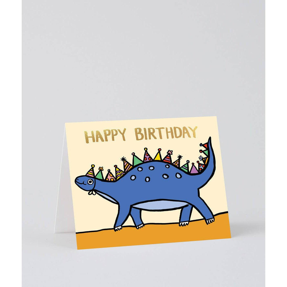 &#39;Party Dino&#39; Kids Birthday Greetings Card-Stationery-Wrap-Yellow Springs Toy Company