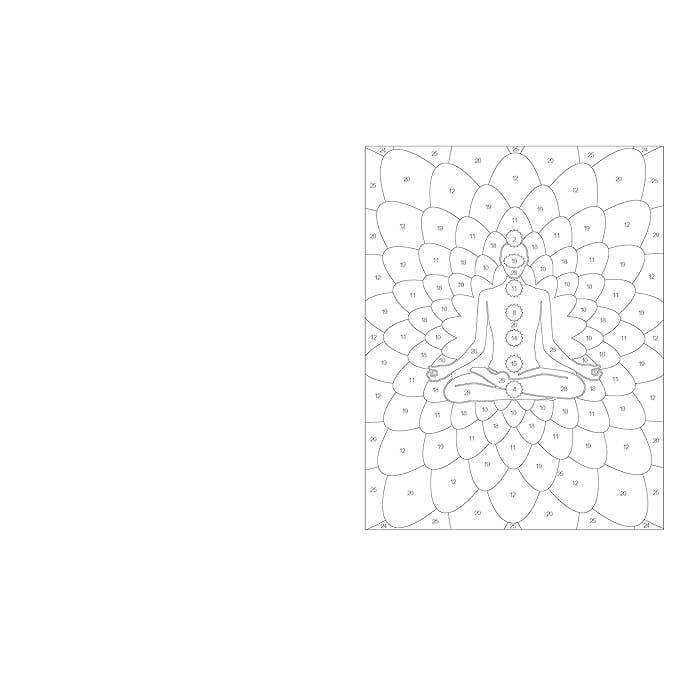 Large Print Meditation Colour By Numbers-Arts & Humanities-Texas Bookman-Yellow Springs Toy Company