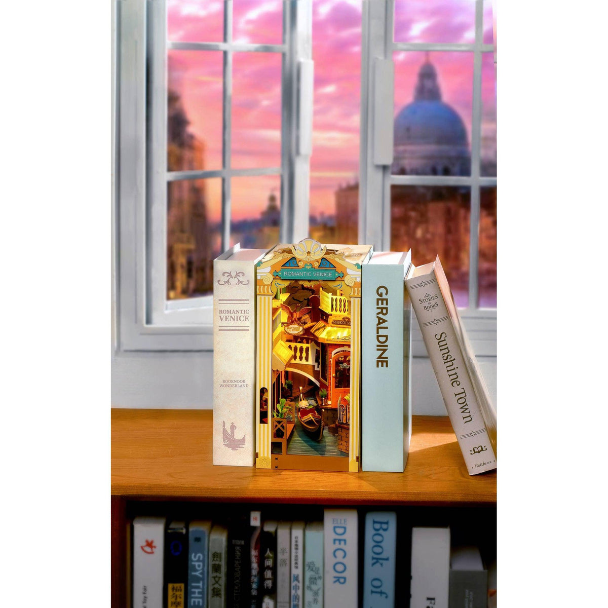 DIY Book Nook Kit: Romantic Venice with Dust Cover-Hands Craft-Yellow Springs Toy Company