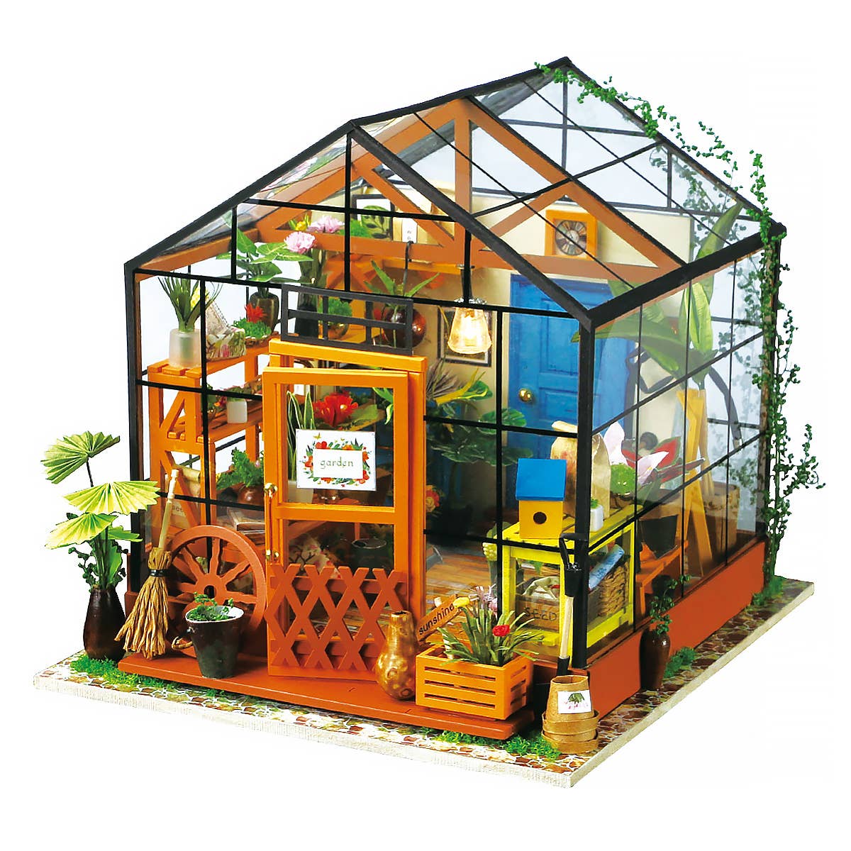 DIY Miniature House Kit: Cathy&#39;s Flower House-Hands Craft-Yellow Springs Toy Company