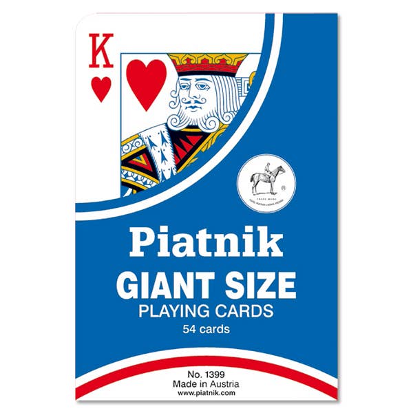 Single Deck, Giant Playing Cards-Autruche-Yellow Springs Toy Company