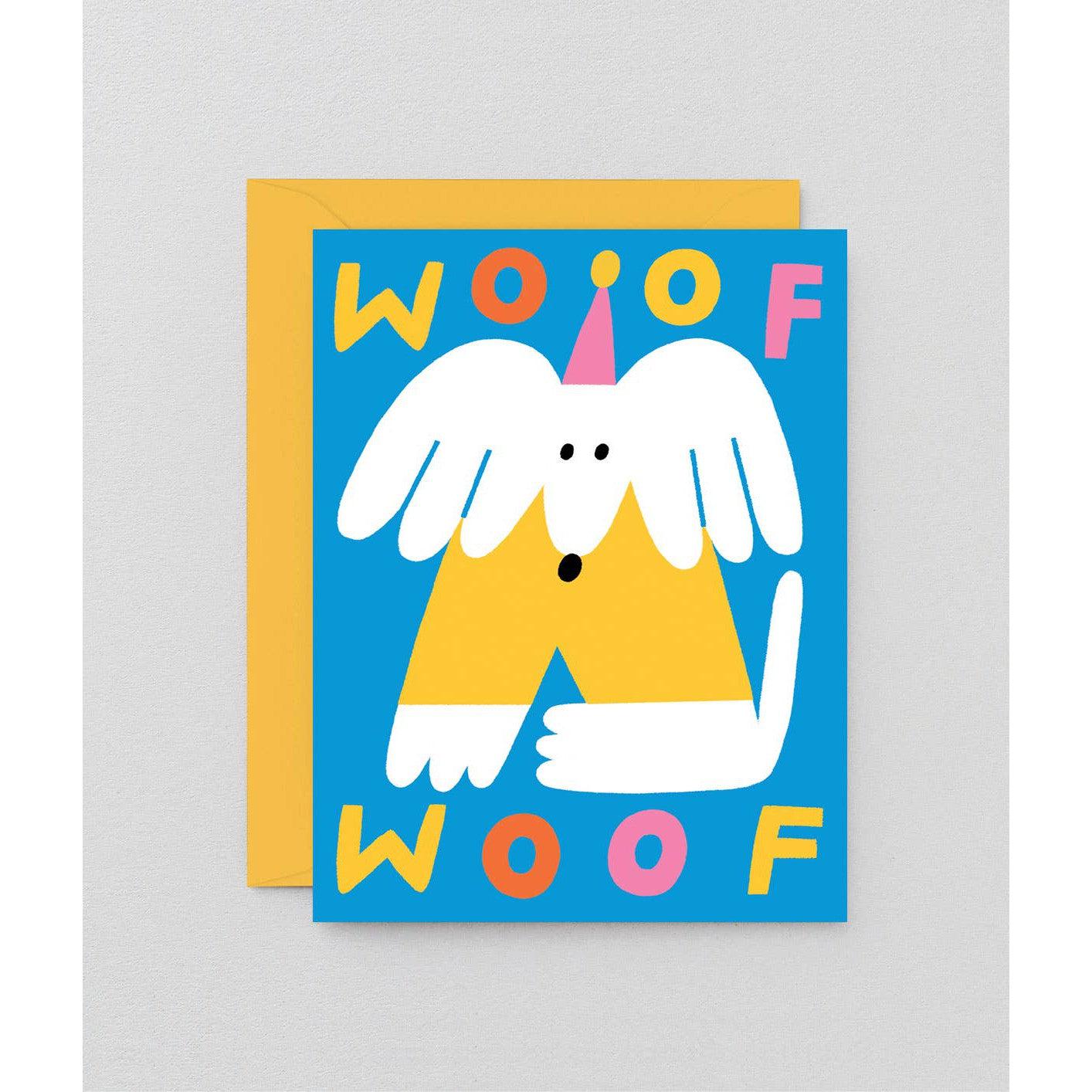 'Woof Woof Dog' Kids Birthday Greetings Card-Stationery-Wrap-Yellow Springs Toy Company