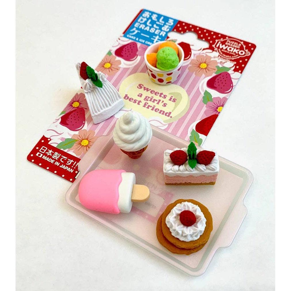 Iwako Cake Eraser Card-BCmini-Yellow Springs Toy Company