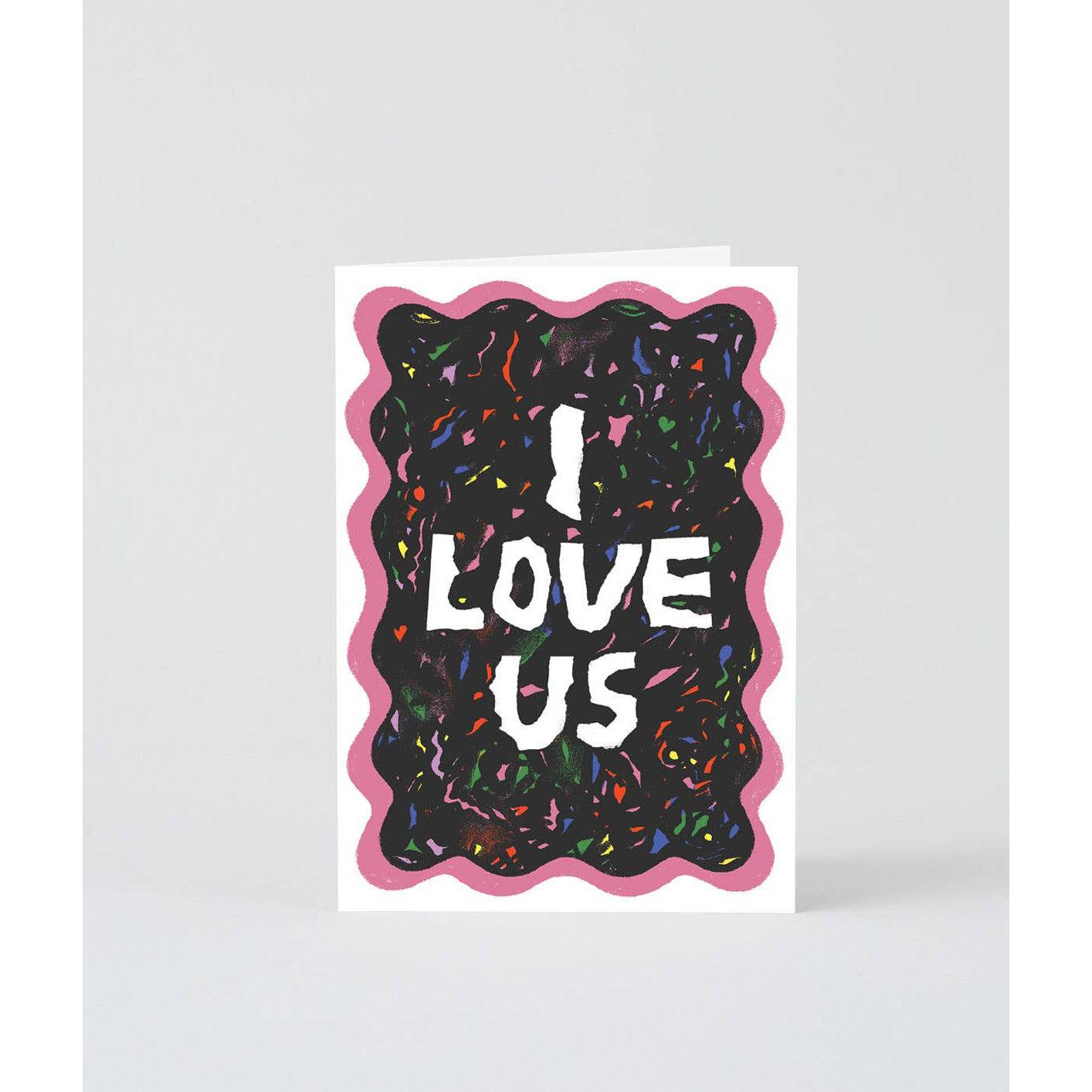 'I Love Us' Greetings Card-Stationery-Wrap-Yellow Springs Toy Company