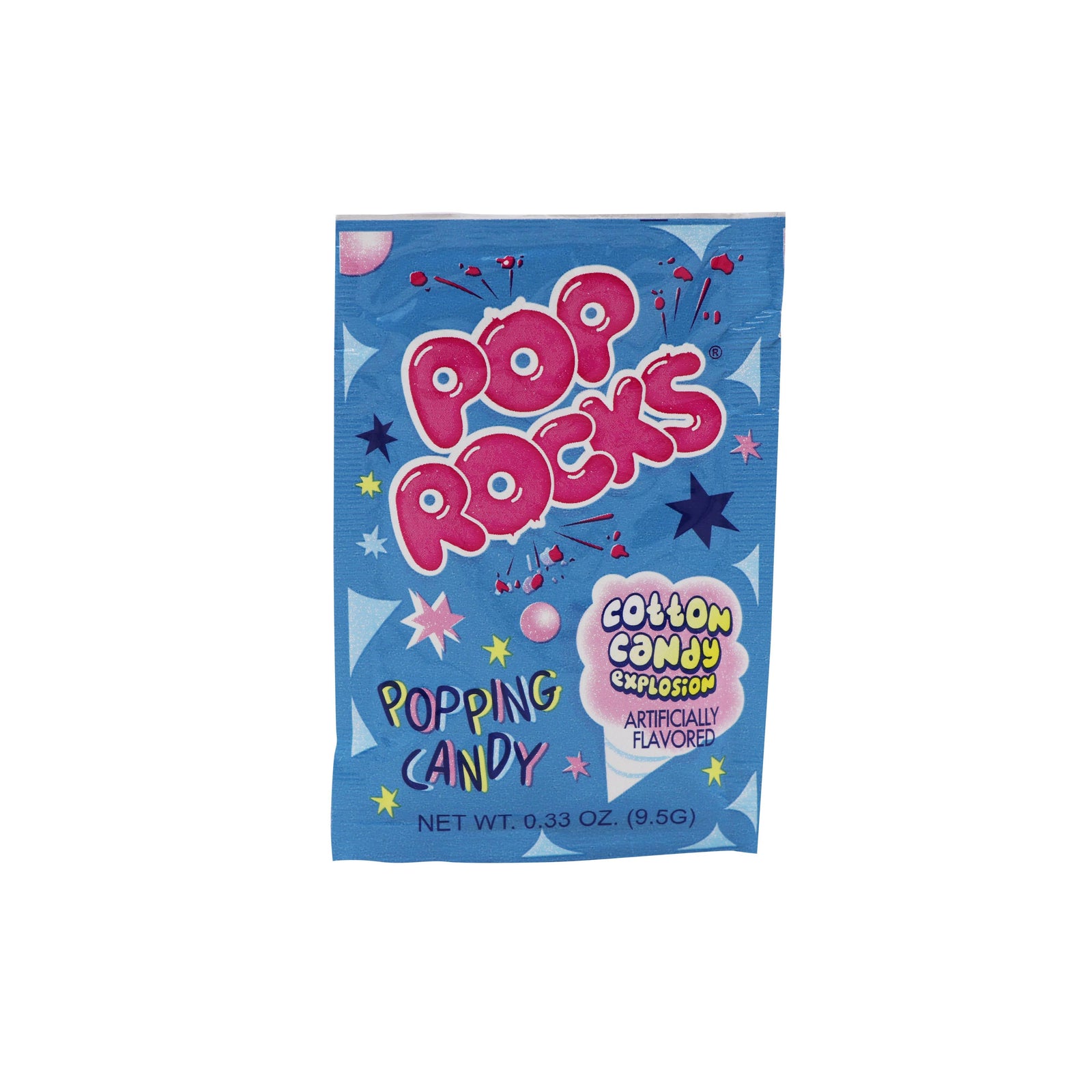 Pop Rocks, Cotton Candy, 0.33oz, 24Ct Case-Grandpa Joe's Candy Shop-Yellow Springs Toy Company