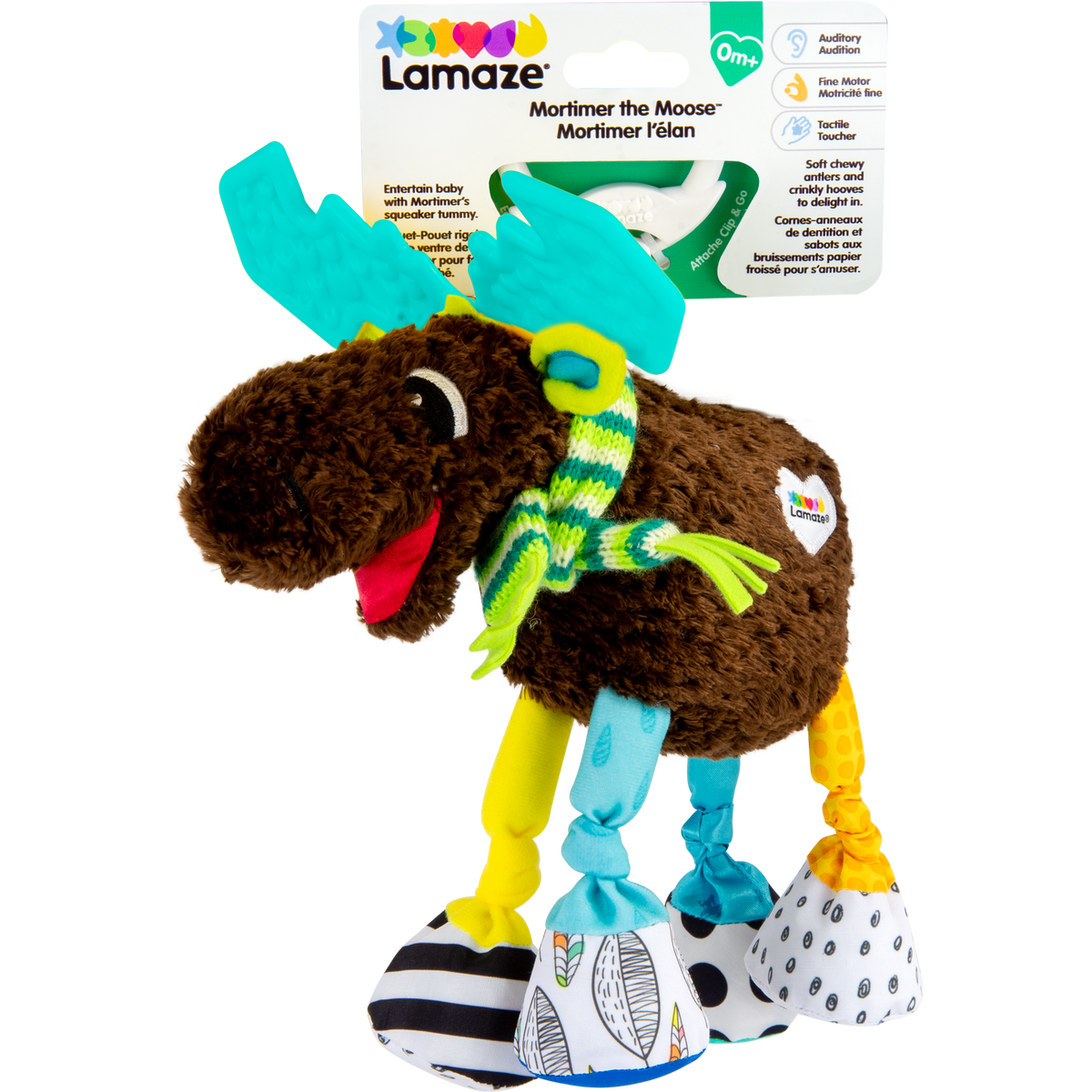 Lamaze Mortimer the Moose Clip &amp; Go Stroller Toy-Fat Brain Toy Co.-Yellow Springs Toy Company