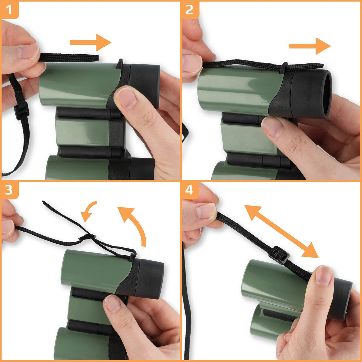 Wildcat™ 7x18mm Focus Free Binoculars for Kids, Great Optics-Carson-Yellow Springs Toy Company