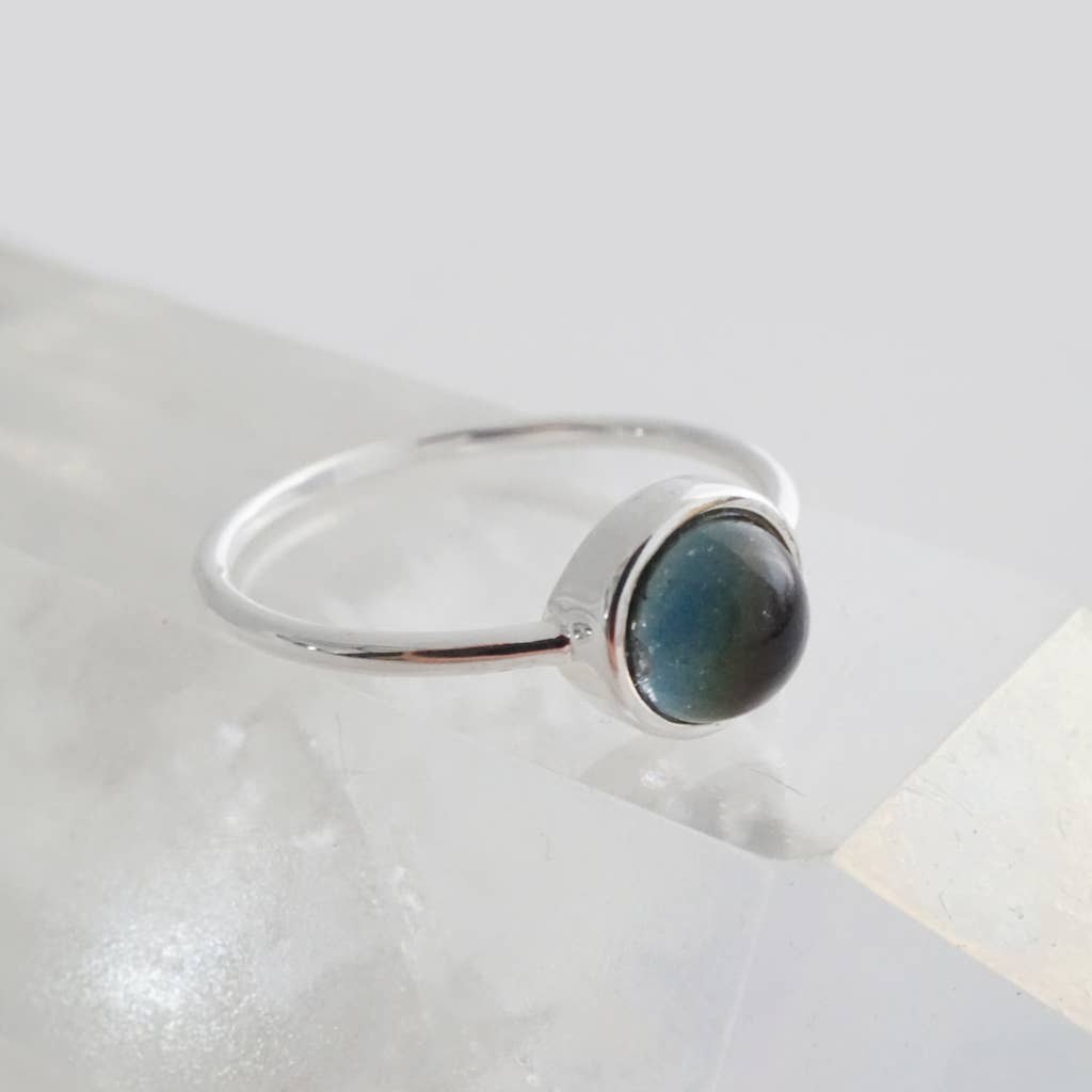 Silver Mini Mood Ring: Adjustable M/L-Jewelry &amp; Accessories-Honeycat Jewelry-Yellow Springs Toy Company