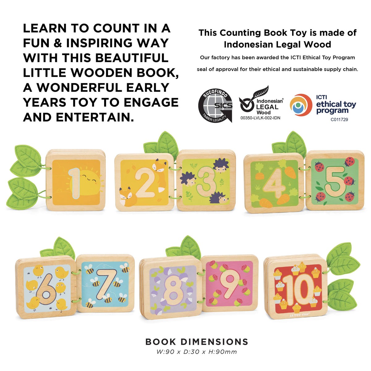 123 Number Counting Book-Le Toy Van, Inc.-Yellow Springs Toy Company