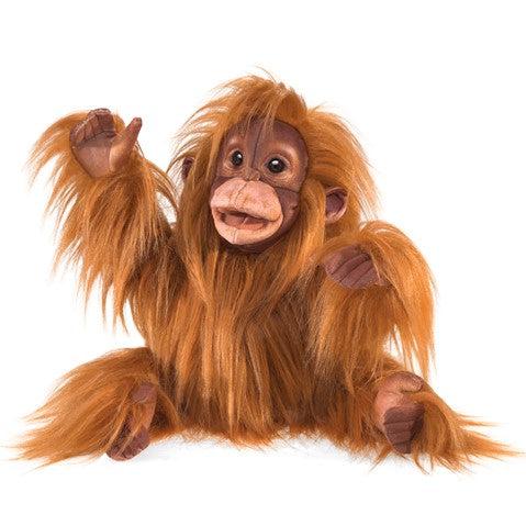 Baby Orangutan - Hand Puppet-Puppets-Folkmanis-Yellow Springs Toy Company